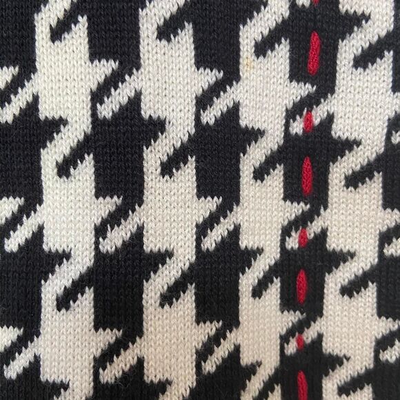 Marisa Christina black and white houndstooth jacket size L - Picture 6 of 7